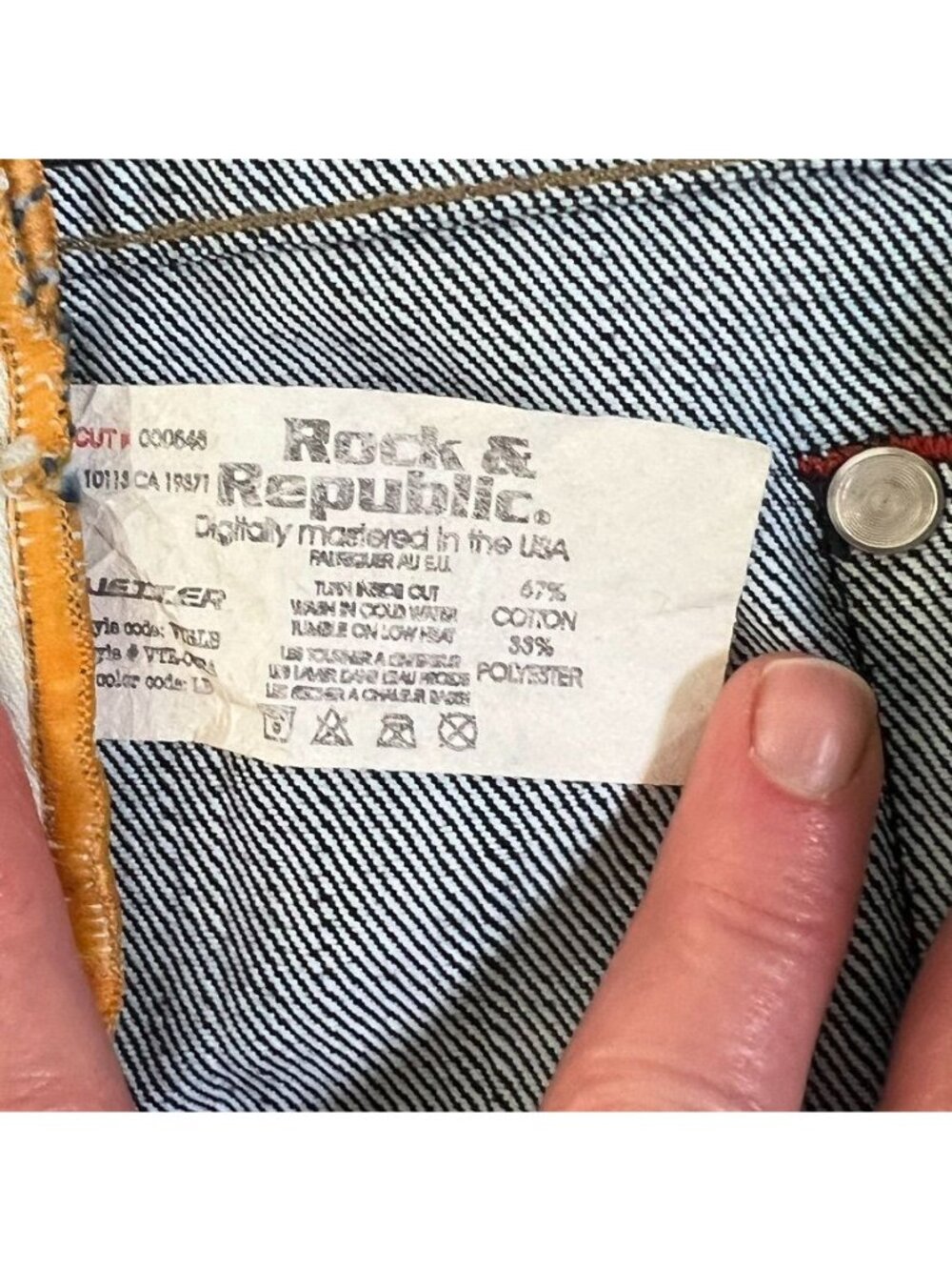 Vintage Y2K Rock & Republic Womens Micro Mini Skirt Concert Indie Sleeze Sz 29 - Picture 8 of 12